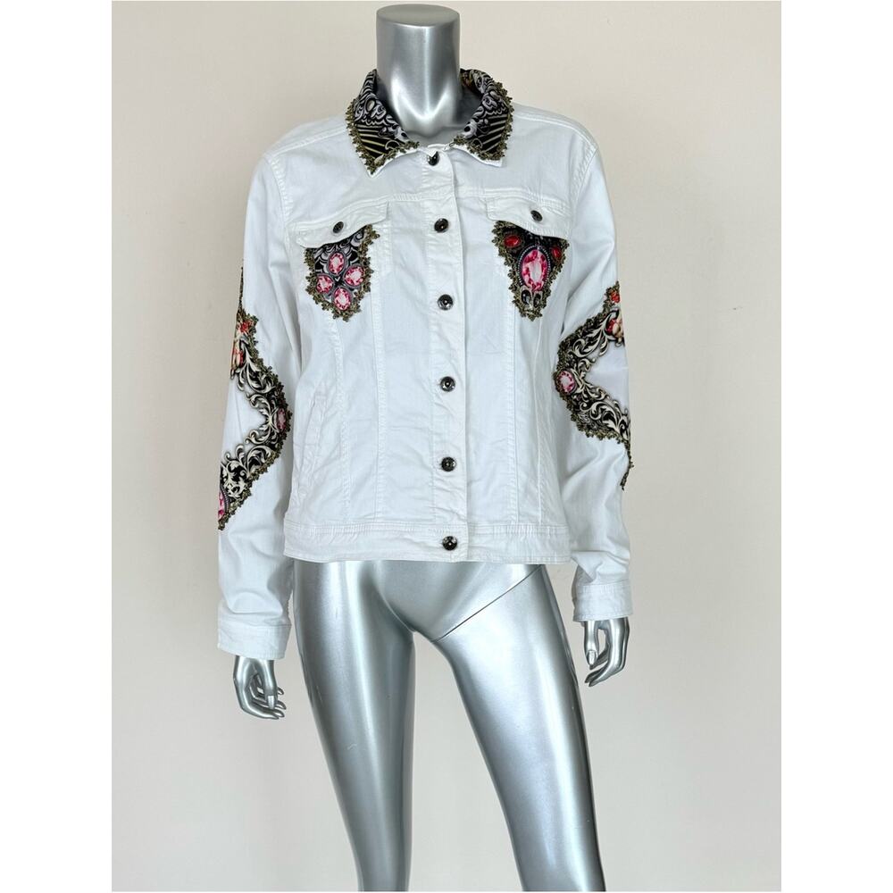 SONOMA  white jeans jacket size XL